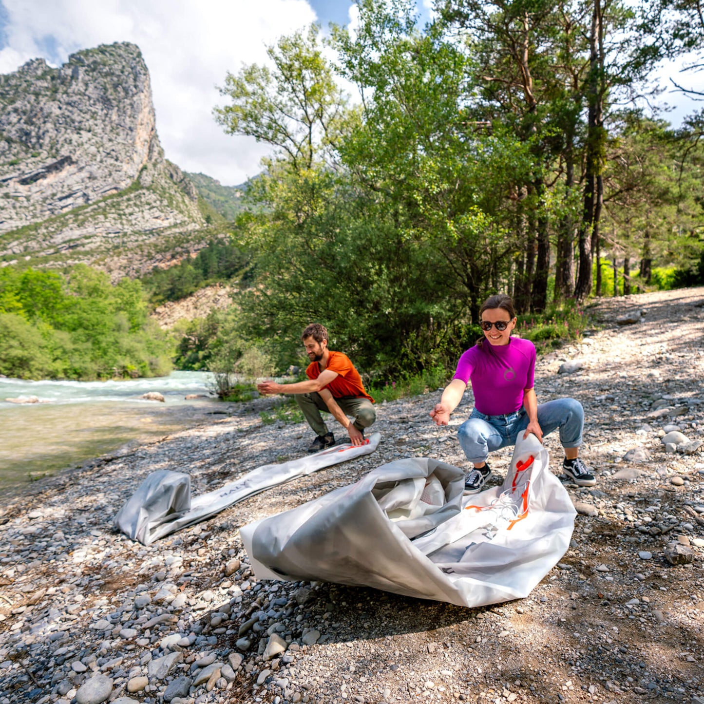 Aqua Marina Halve Ultra-Light Packayak™ 2-Person Kayak with DWF Deck