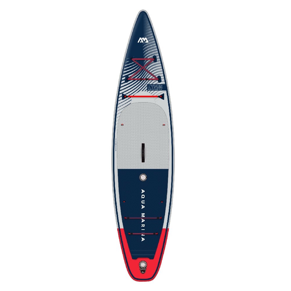 Aqua Marina Hyper Navy Touring SUP With Hydrodynamic Rail Edges & Adjustable Bungee 12FT