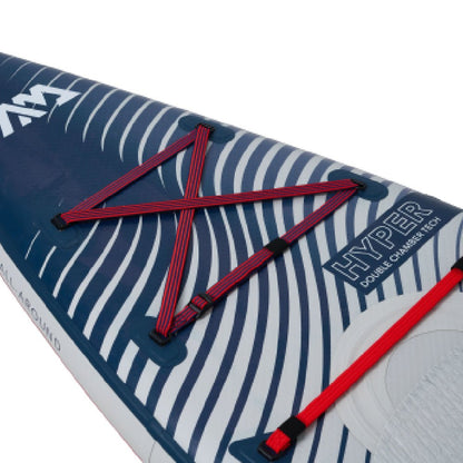 Aqua Marina Hyper Navy Touring SUP With Hydrodynamic Rail Edges & Adjustable Bungee 12FT