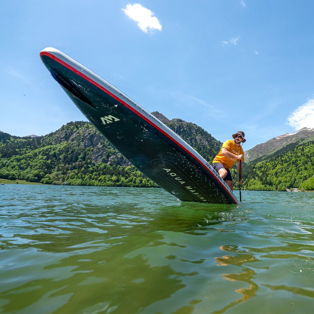 Aqua Marina Hyper Navy Touring SUP With Hydrodynamic Rail Edges & Adjustable Bungee 12FT