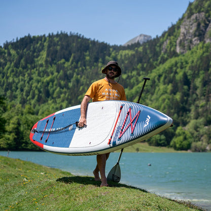 Aqua Marina Hyper Navy Touring SUP With Hydrodynamic Rail Edges & Adjustable Bungee 12FT