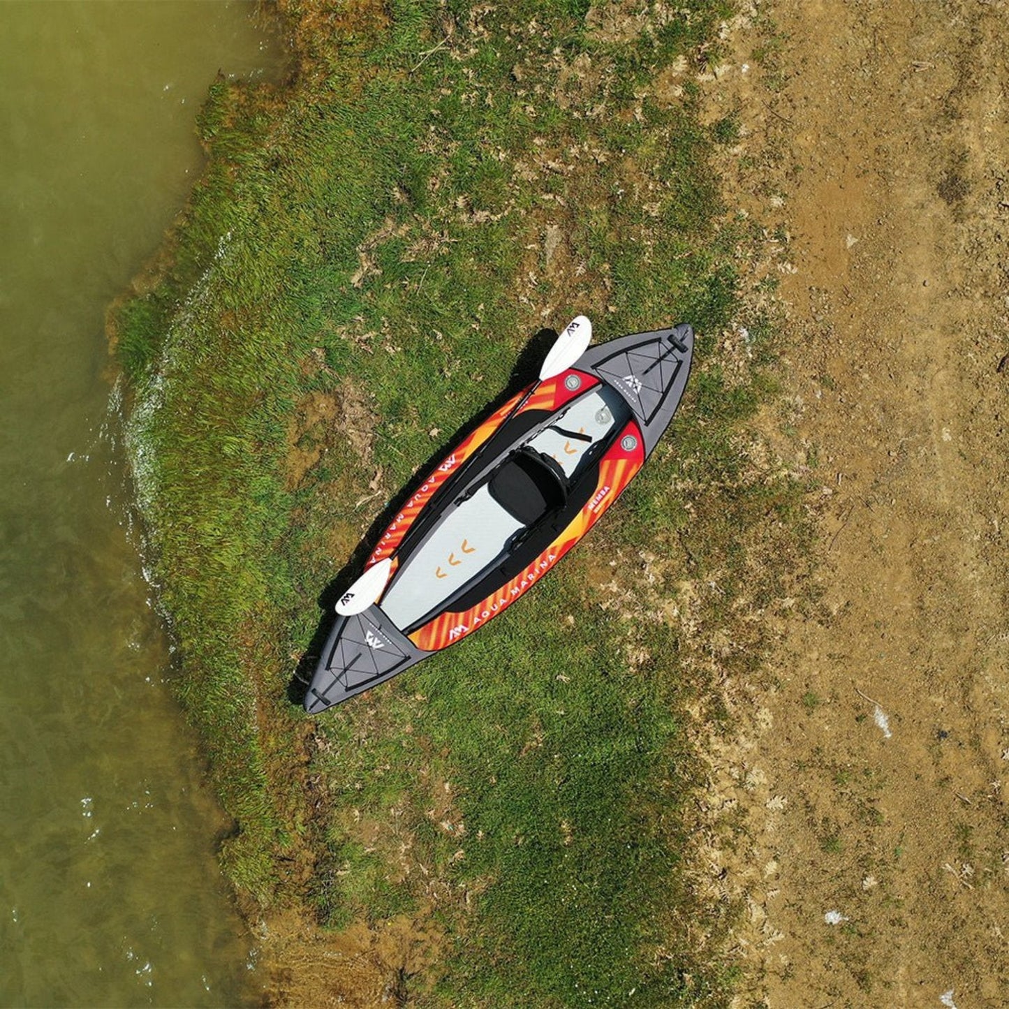 Aqua Marina Memba 330 1-Person Ultra Stiff Touring Kayak With Double Wall Fabric Floor 10FT