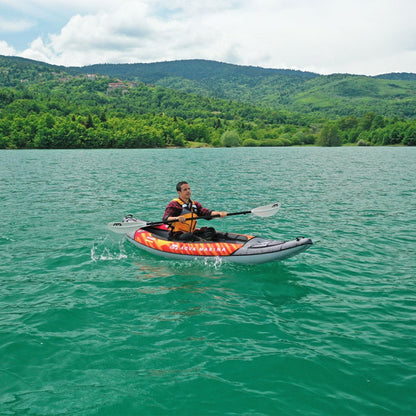 Aqua Marina Memba 330 1-Person Ultra Stiff Touring Kayak With Double Wall Fabric Floor 10FT