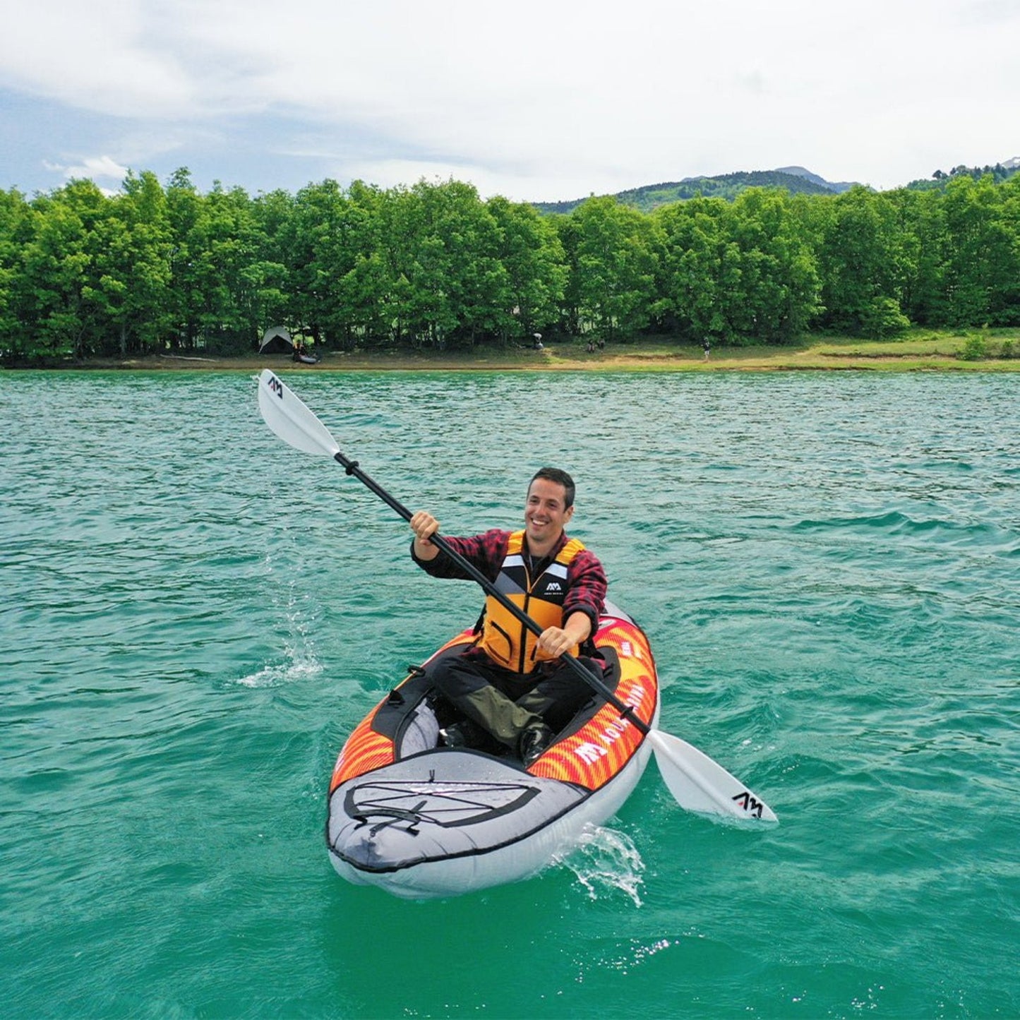 Aqua Marina Memba 330 1-Person Ultra Stiff Touring Kayak With Double Wall Fabric Floor 10FT