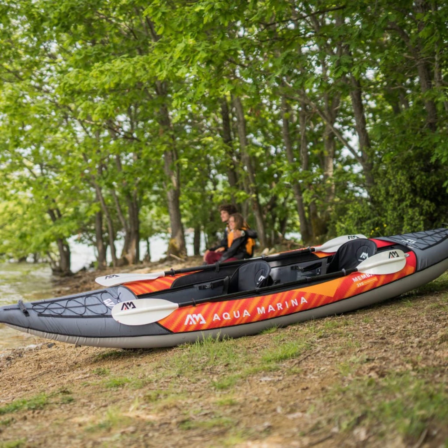 Aqua Marina Memba 390 Premium 2-Person Touring Kayak With DWF Deck And Paddles 12FT