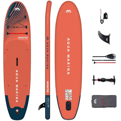 Aqua Marina Monster All Around ISUP Sky Glider With Swift Attach Center Fin 12FT
