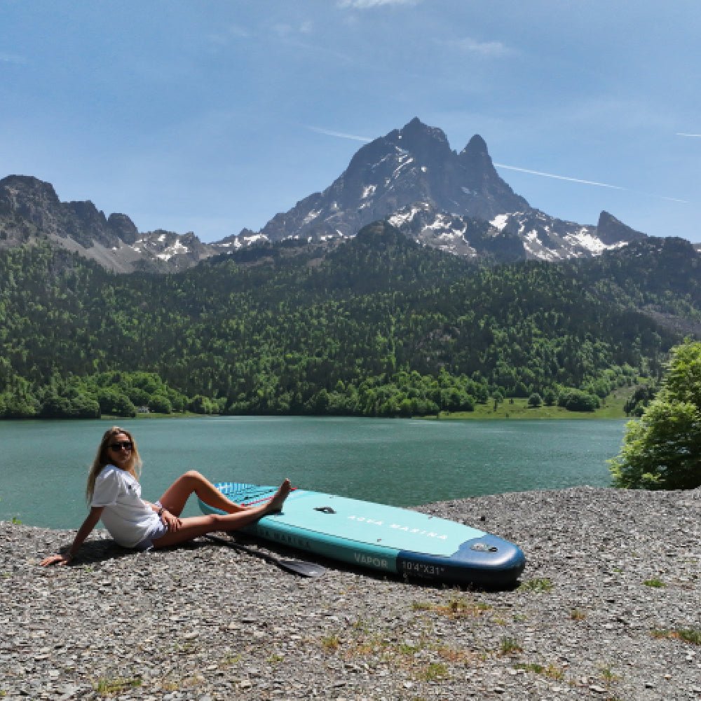 Aqua Marina Vapor All-Around SUP W/ Sand Ripple Grooved EVA Footpad 10FT