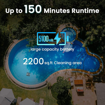 AquaBot Smart Robotic Pool Cleaner with Fast Charging