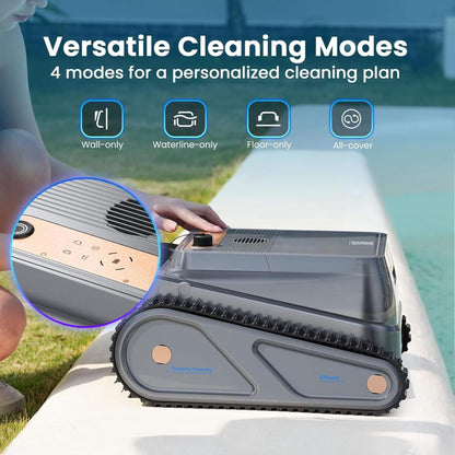 AquaBot Smart Robotic Pool Cleaner with Fast Charging