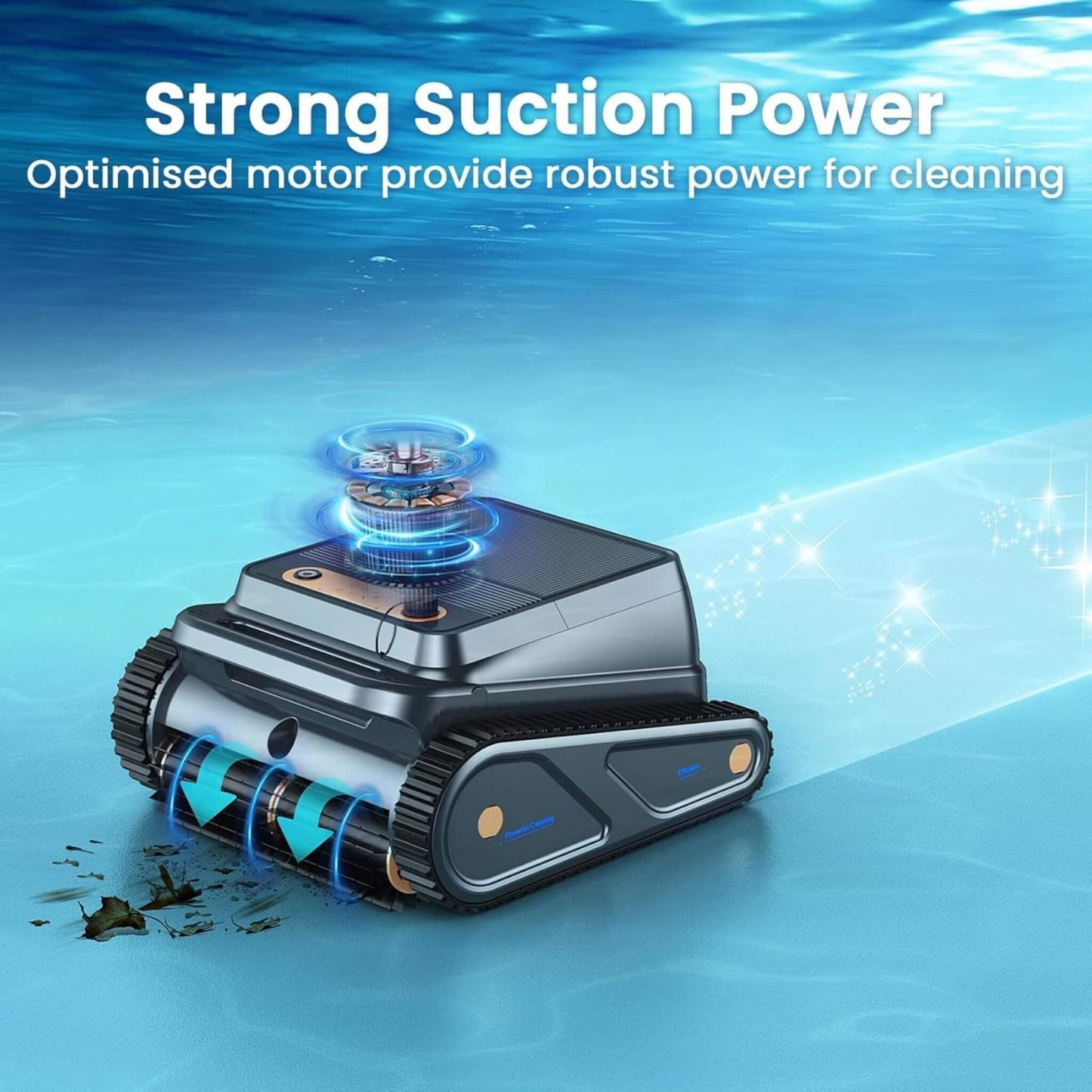AquaBot Smart Robotic Pool Cleaner with Fast Charging