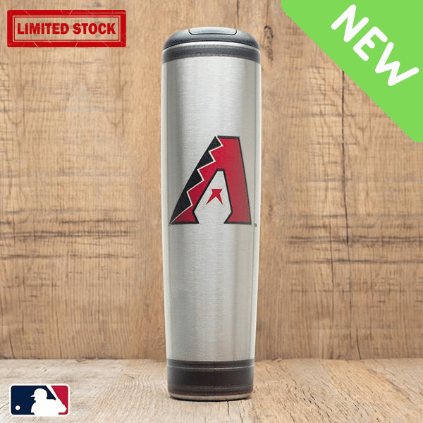 Arizona Diamondbacks "A" Metal Dugout Mug | Stainless Steel Baseball Bat Mug