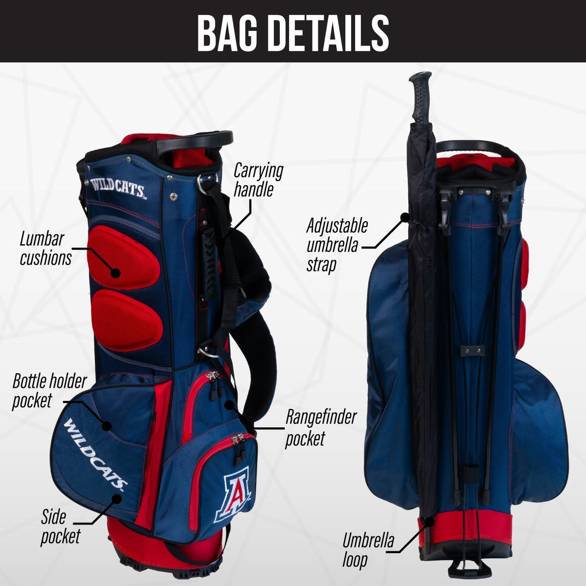 Arizona Wildcats Fairway Stand Bag