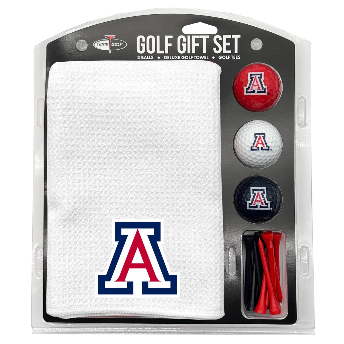 Arizona Wildcats White Microfiber Towel Golf Gift Set
