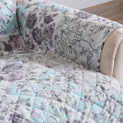 Reversible Floral Patchwork Furniture Protector - Maribel Collection