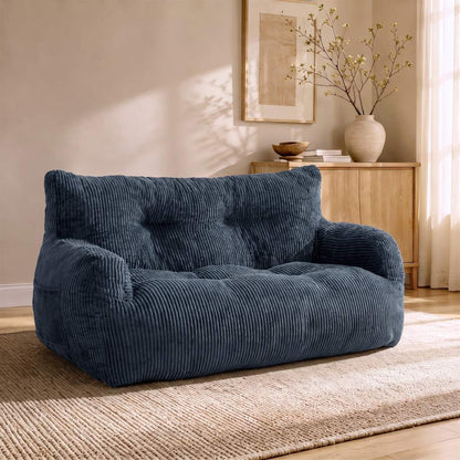Pamapic 2-Seat Structured Big Bean Bag Chairs for Adult