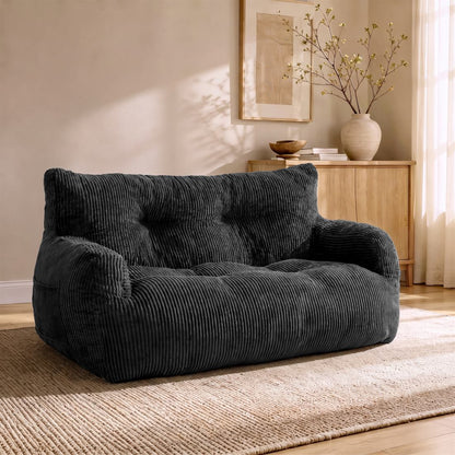 Pamapic 2-Seat Structured Big Bean Bag Chairs for Adult
