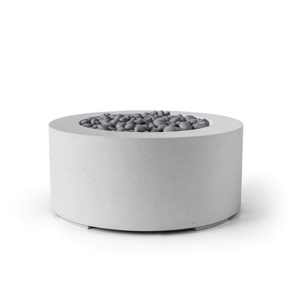 Belmont 36" Round Concrete Fire Pit - Match Lit