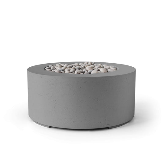 Belmont 36" Round Concrete Fire Pit - Match Lit