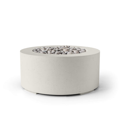Belmont 36" Round Concrete Fire Pit - Match Lit