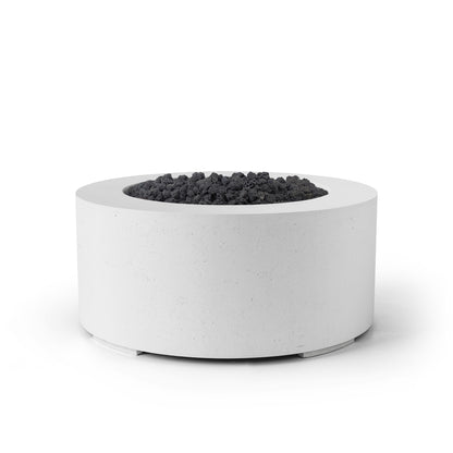 Belmont 36" Round Concrete Fire Pit - Match Lit