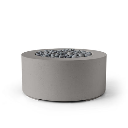 Belmont 36" Round Concrete Fire Pit - Match Lit