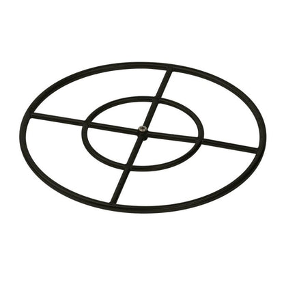 Round Fire Pit Burner - Black Steel
