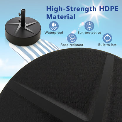 Patio Umbrella Base 88LBS Capacity Water and Sand Fillable Market Table Umbrella Stand