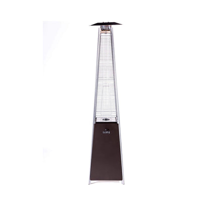 Legacy Heating Commercial Bronze Quartz Glass Tube Patio Outdoor Propane Heater for Backyards, Decks and Restaurants