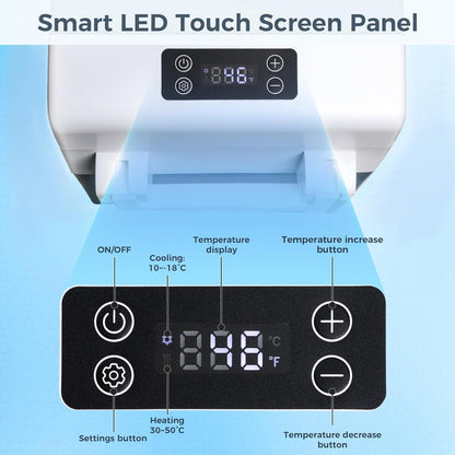 Car Refrigerator 12 Volt Mini Fridge 32 Quart 35L Portable Freezer Electric Cooler Intelligent Control Pan