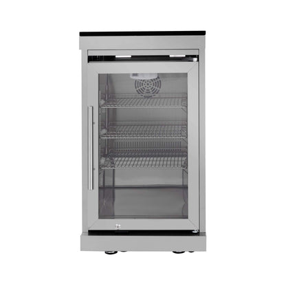 Castelle Flame Capri 96-Inch 6-Burner 85000 BTU Outdoor Kitchen Liquid Propane Grill Island with Fridge