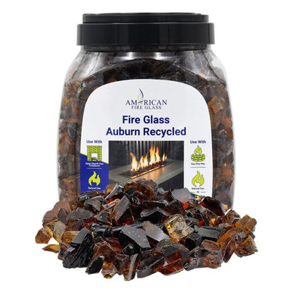 Recycled Fire Glass - 10lbs (Jar)