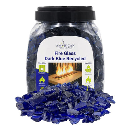 Recycled Fire Glass - 10lbs (Jar)