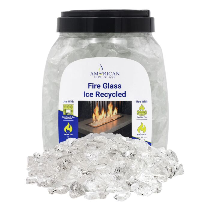 Recycled Fire Glass - 10lbs (Jar)