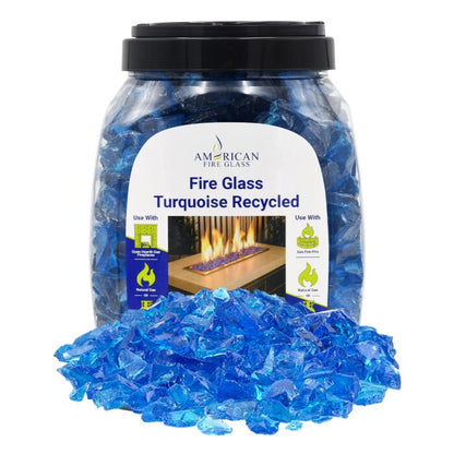 Recycled Fire Glass - 10lbs (Jar)