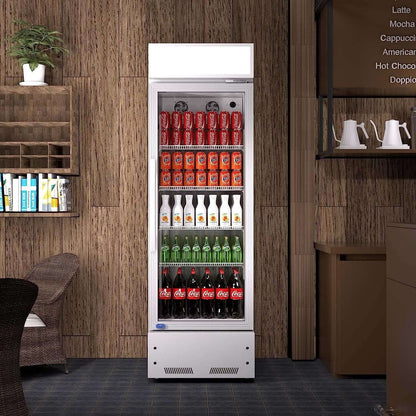 Heavy Duty Industrial Glass Door Beverage Merchandiser Refrigerator Cooler 11 Cu.Ft
