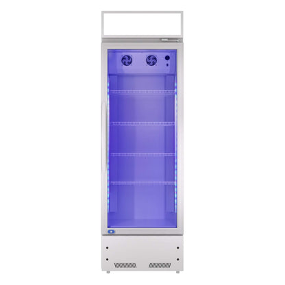 Heavy Duty Industrial Glass Door Beverage Merchandiser Refrigerator Cooler 11 Cu.Ft