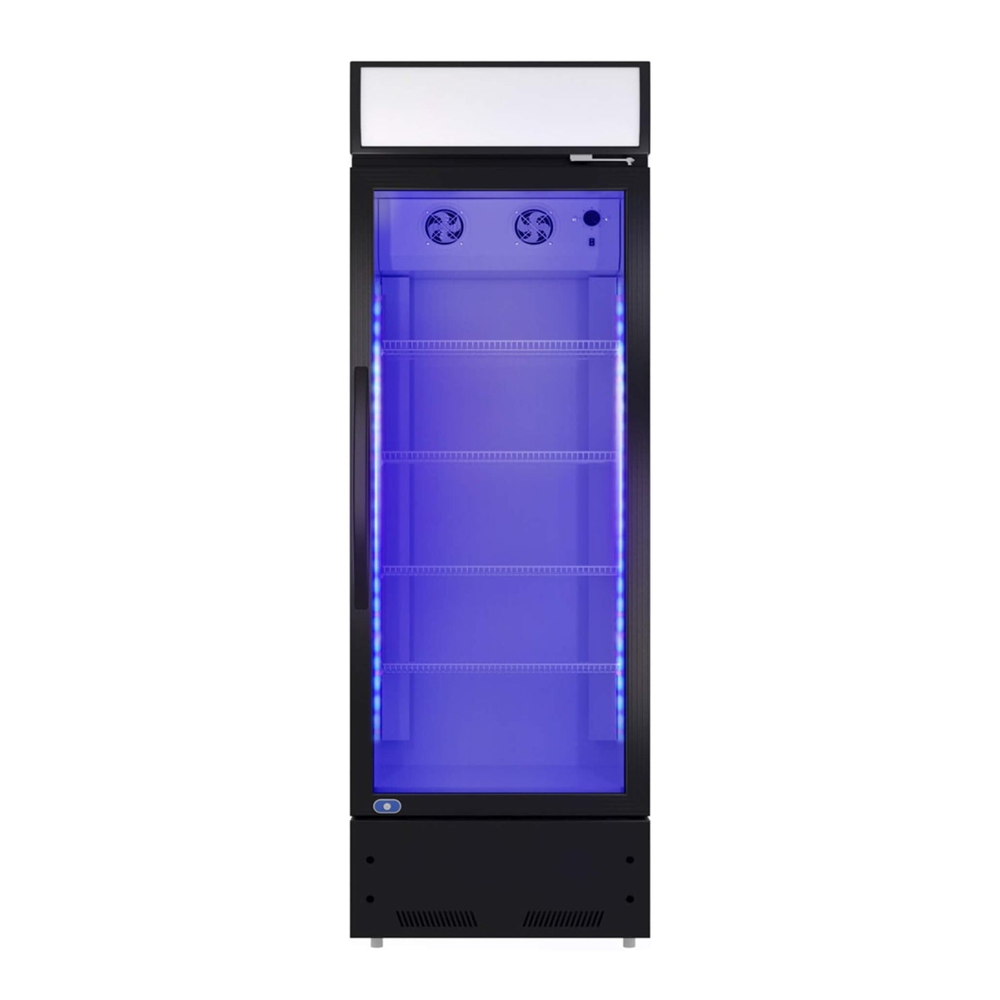 Heavy Duty Industrial Glass Door Beverage Merchandiser Refrigerator Cooler 11 Cu.Ft