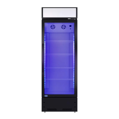 Heavy Duty Industrial Glass Door Beverage Merchandiser Refrigerator Cooler 11 Cu.Ft