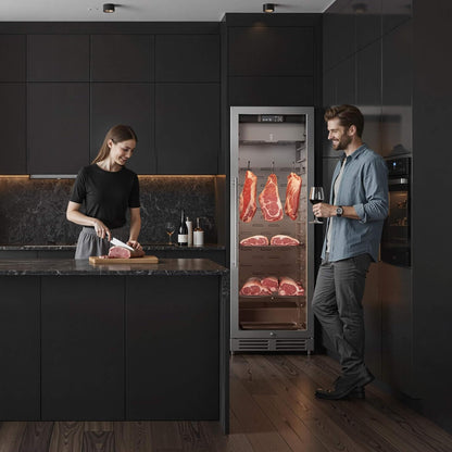 Commercial 12.5 Cu.Ft Dry Aging Fridge for Steaks, Beef, Lamb, and Ham