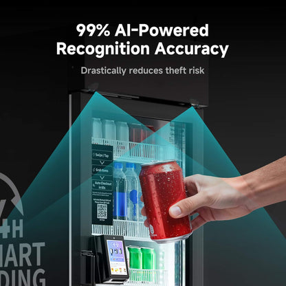 Commercial 252-Bottle AI-Powered Combo Refrigerated Vending Machine with Self-Checkout