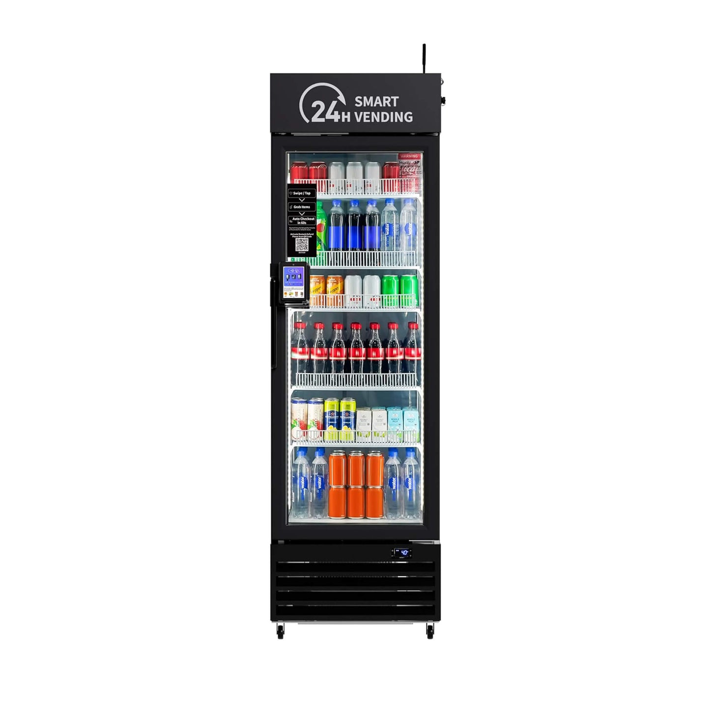 Commercial 252-Bottle AI-Powered Combo Refrigerated Vending Machine with Self-Checkout