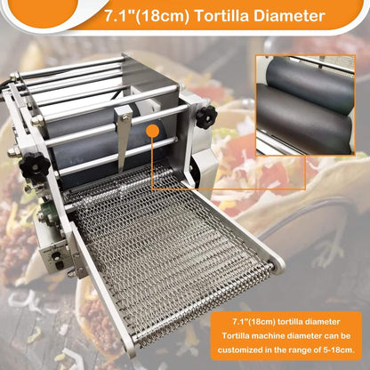 Heavy-Duty Commercial Automatic Corn Tortilla Making Machine