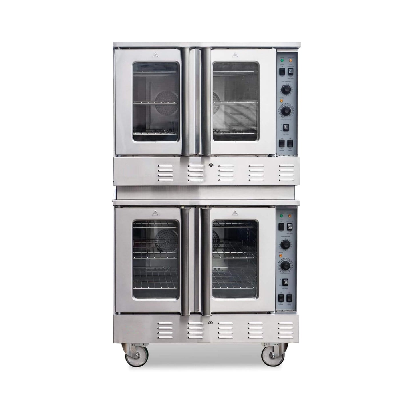 Commercial Double-Stack 160K BTU 2-Burner Stainless Steel Gas Stock Pot Range