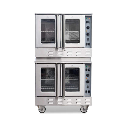 Commercial Double-Stack 160K BTU 2-Burner Stainless Steel Gas Stock Pot Range