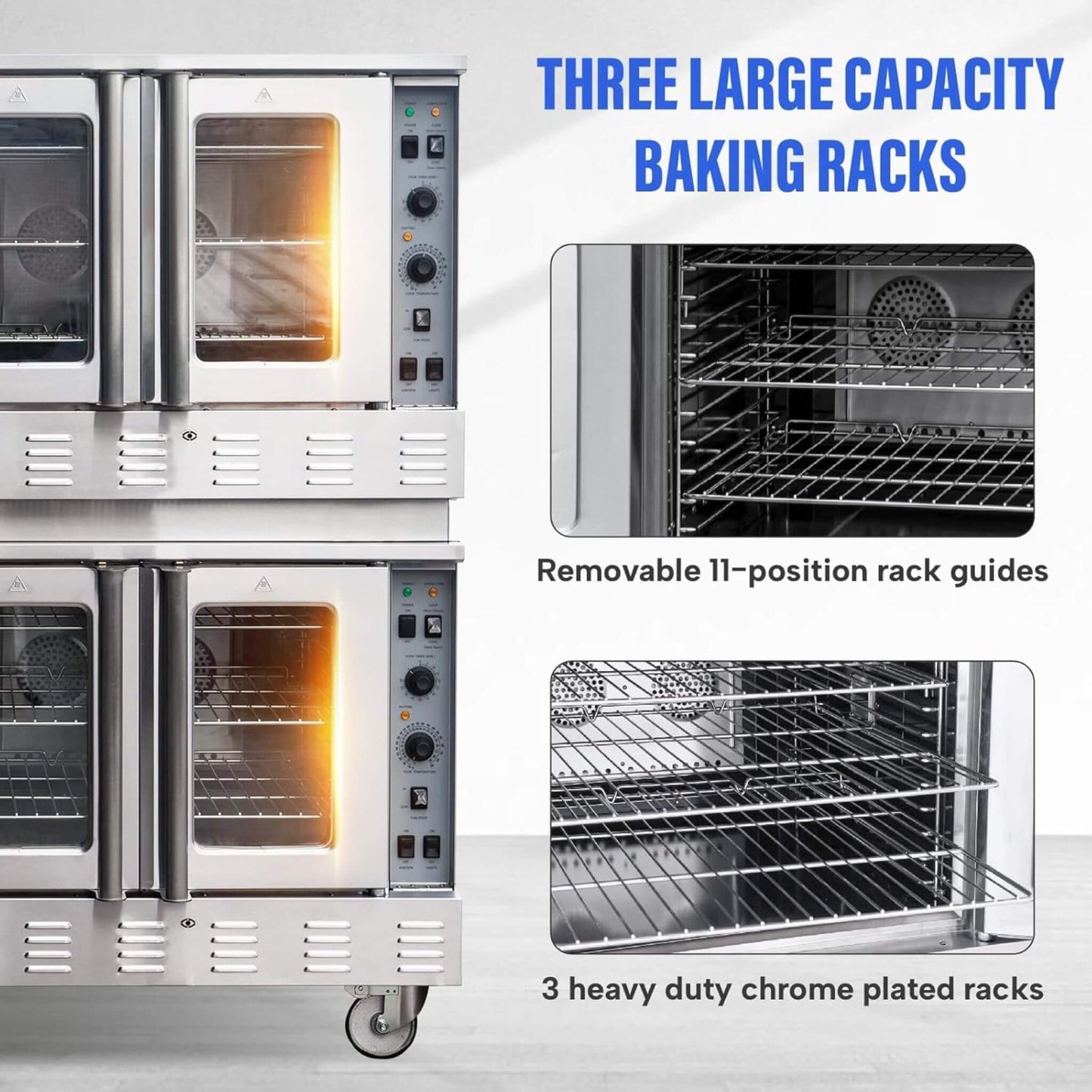 Commercial Double-Stack 160K BTU 2-Burner Stainless Steel Gas Stock Pot Range