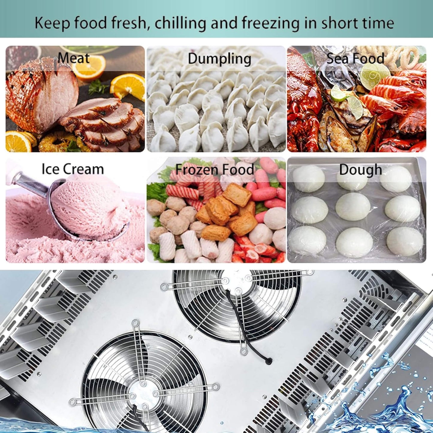 Commercial Heavy-Duty Extra-Low Temperature Blast Chiller Freezer