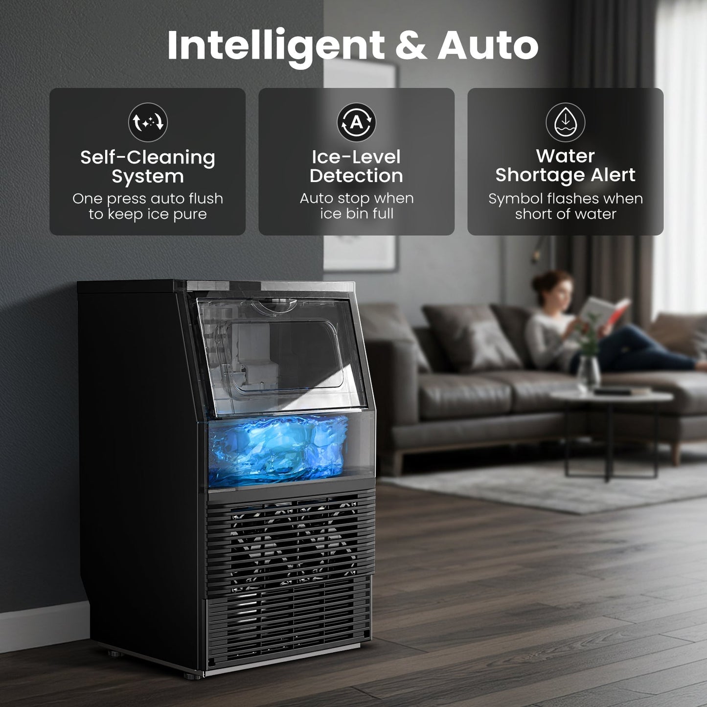 Commercial Ice Maker 80 lbs or 66 lbs