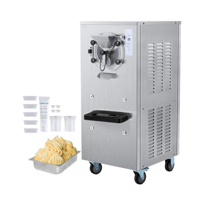 Commercial Single-Flavor Hard Serve Stainless Steel Ice Cream Machine 20-25 L/H