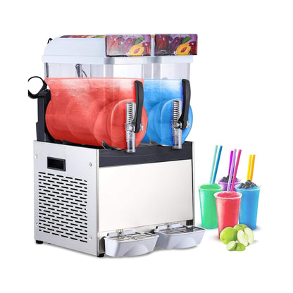 24L Commercial Stainless Steel Frozen Slush Machine with Auto Clean
