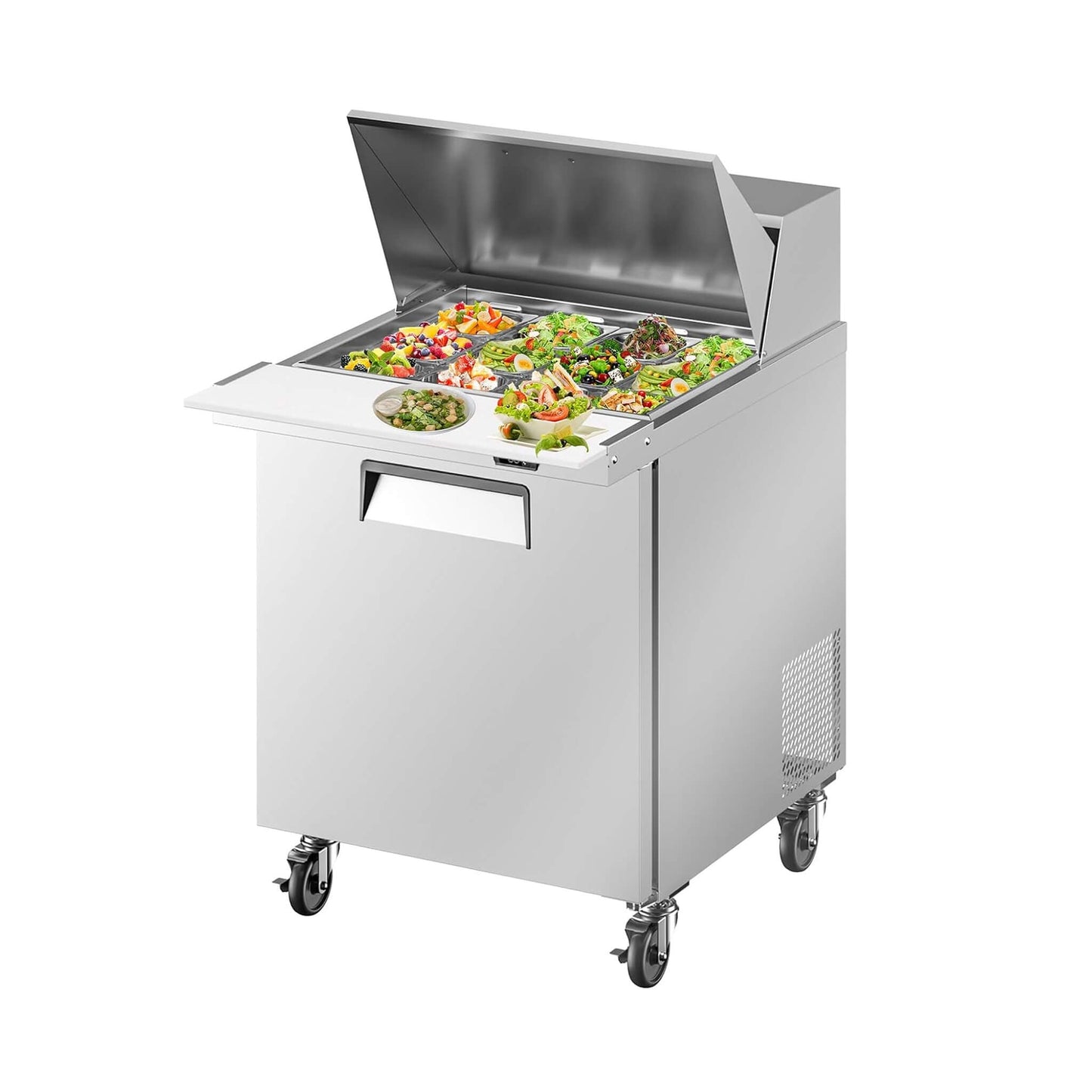 Commercial Stainless Steel Sandwich Prep Table Refrigerator